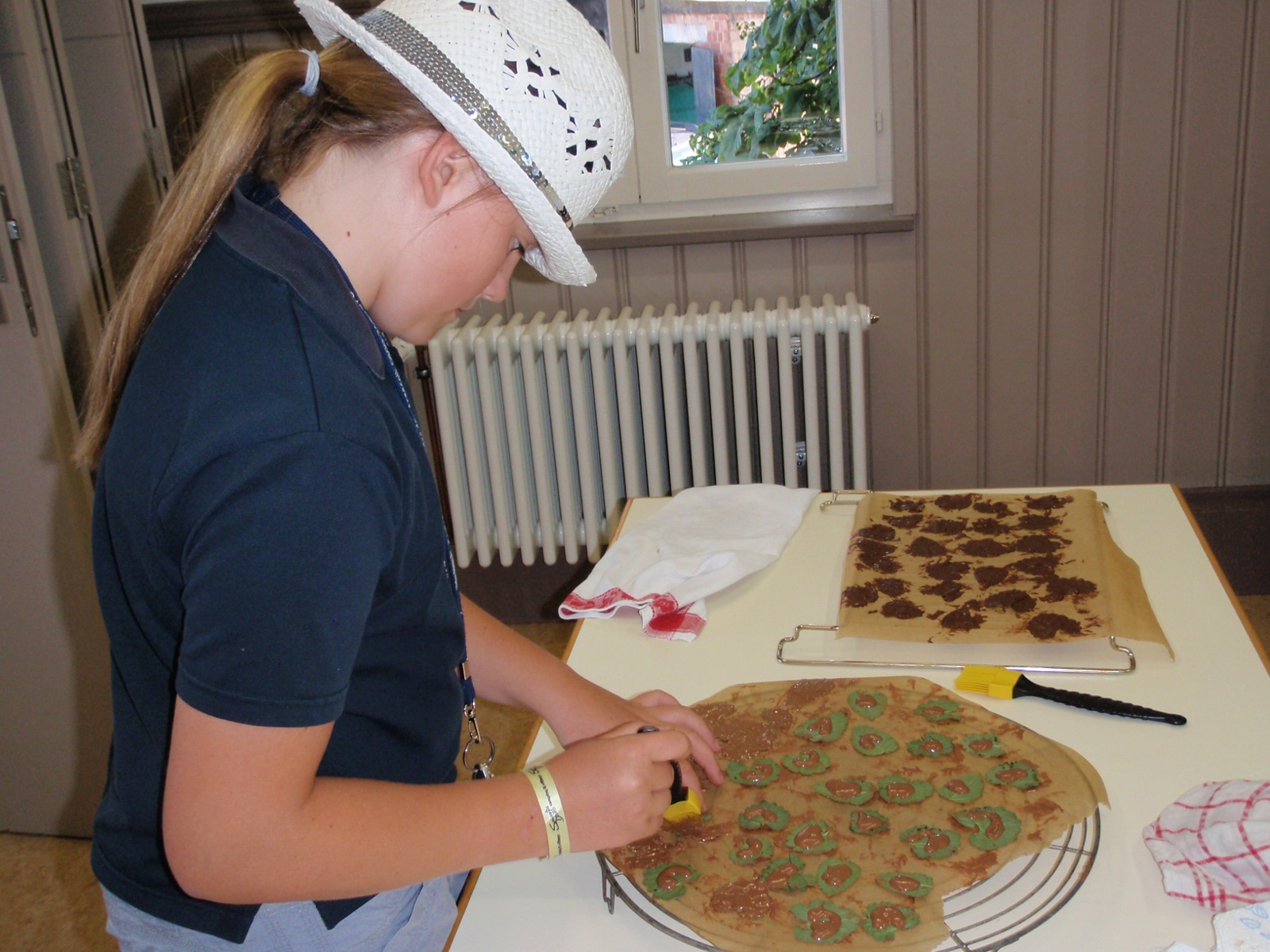 Herstellung Schokoblätter